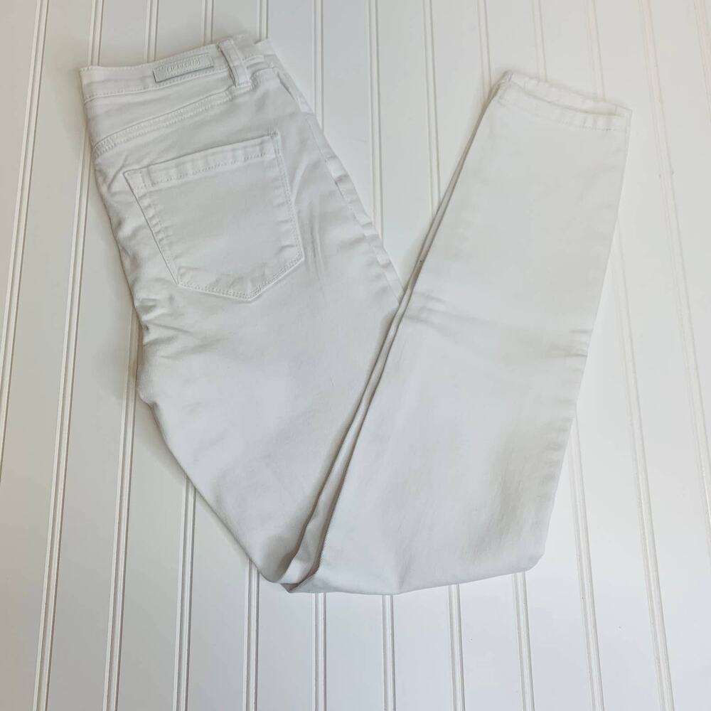NWT BlankNYC White Distressed Jeans Sz 27